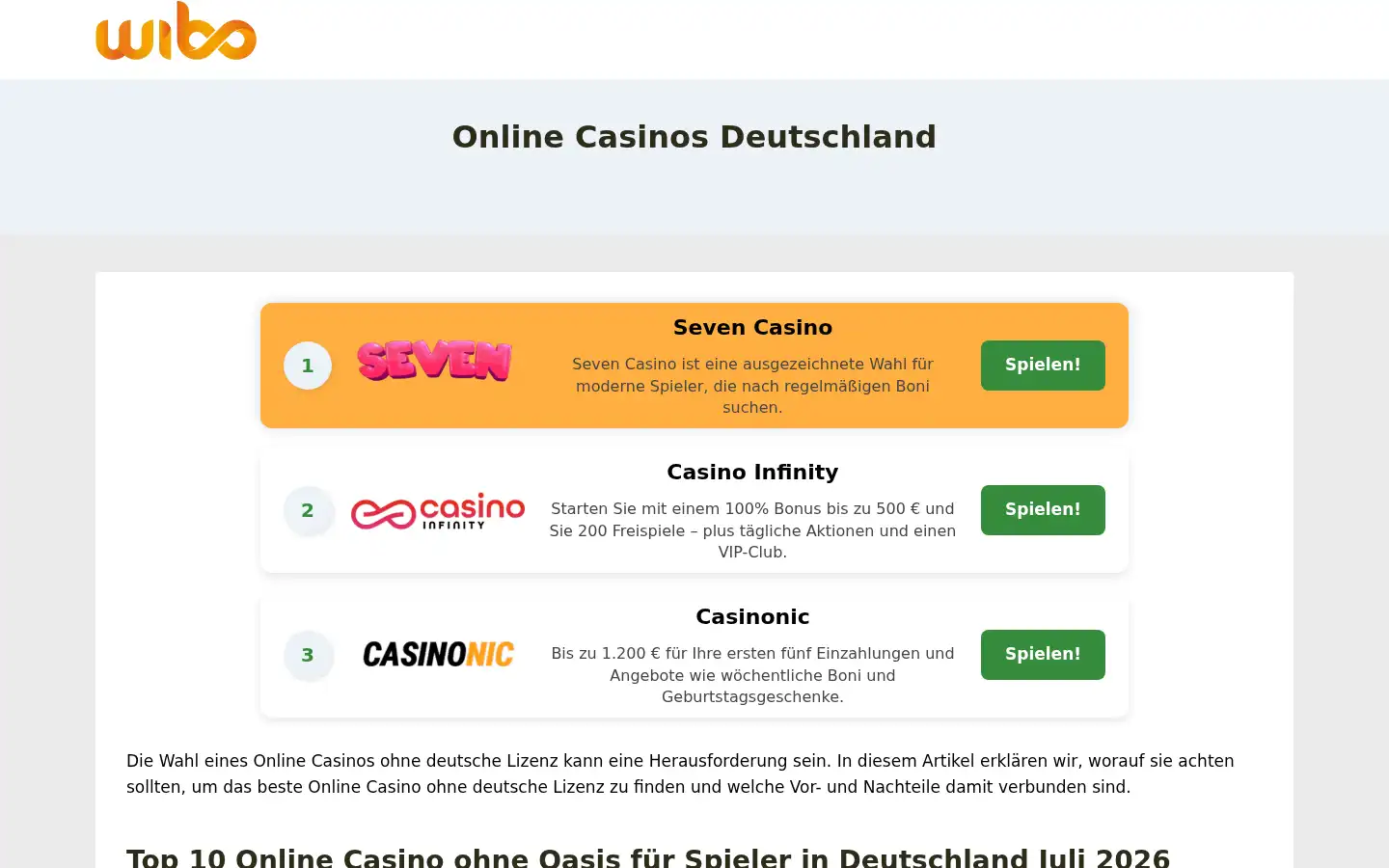 Screenshot of wibo.com