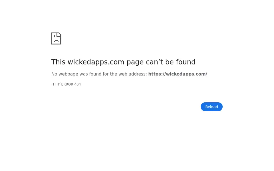 Screenshot of wickedapps.com