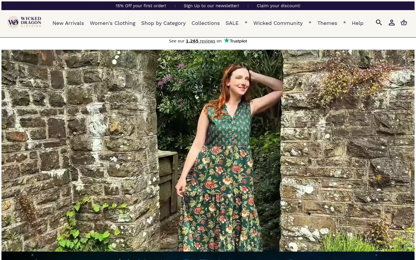 Screenshot of wickeddragon.co.uk