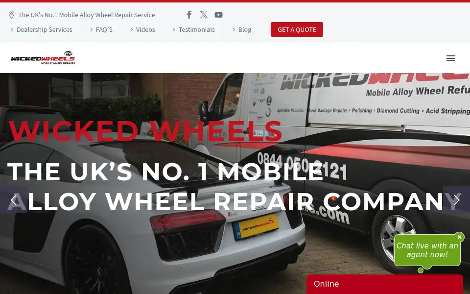Screenshot of wickedwheels.co.uk