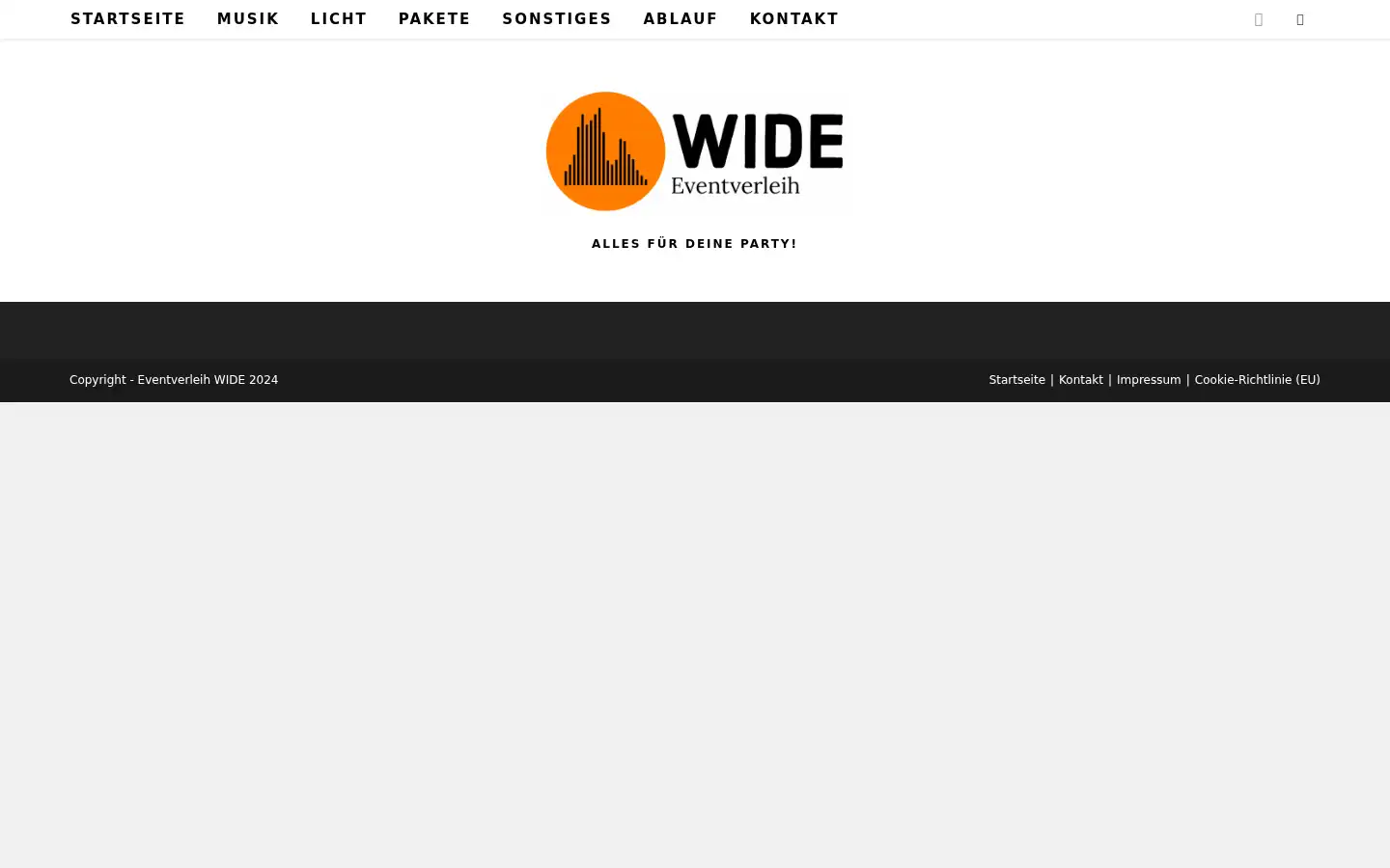 Screenshot of wide-eventverleih.de