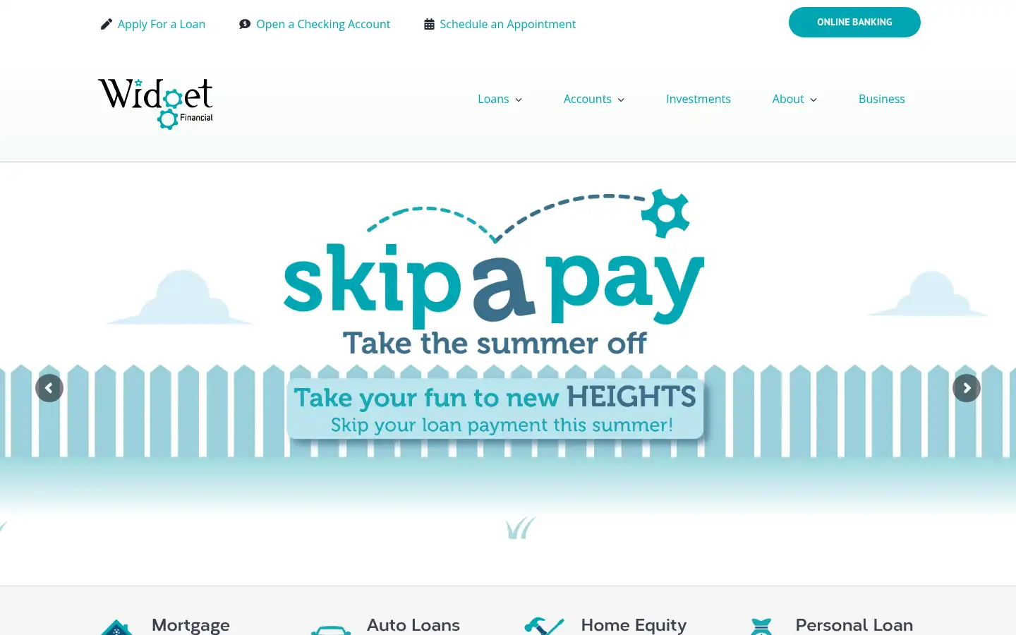 Screenshot of widgetfinancial.com