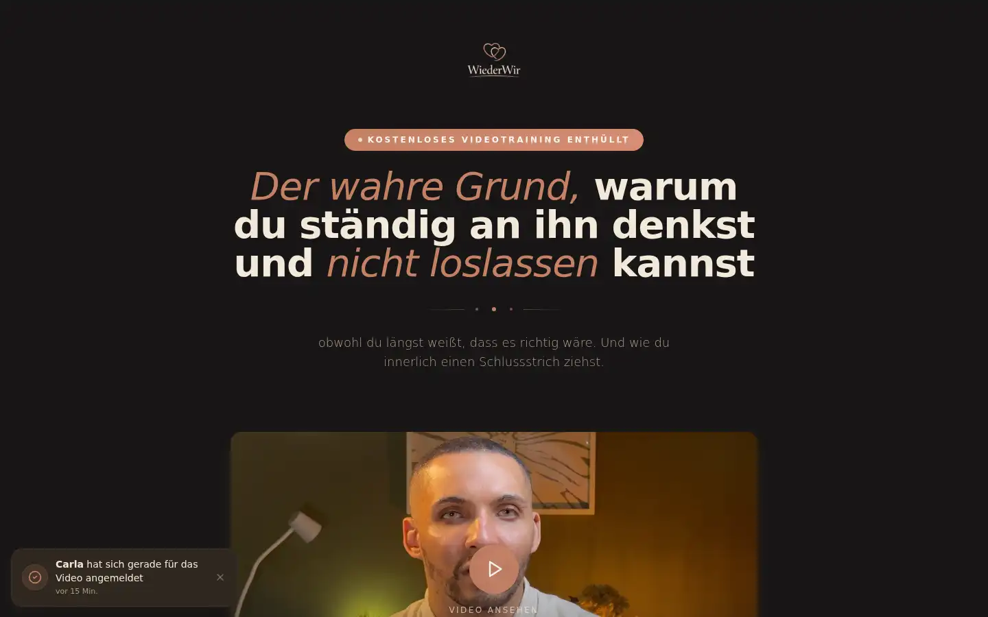 Screenshot of wiederwir.com