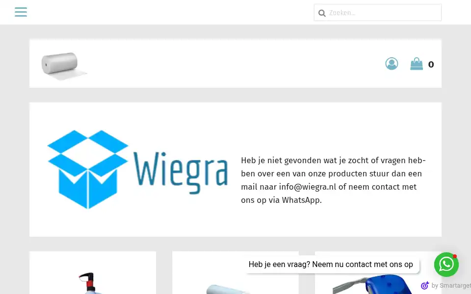 Screenshot of wiegra.nl