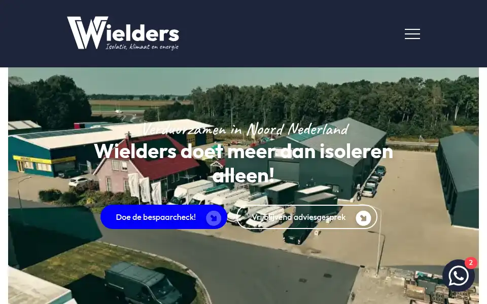 Screenshot of wieldersisolatie.nl