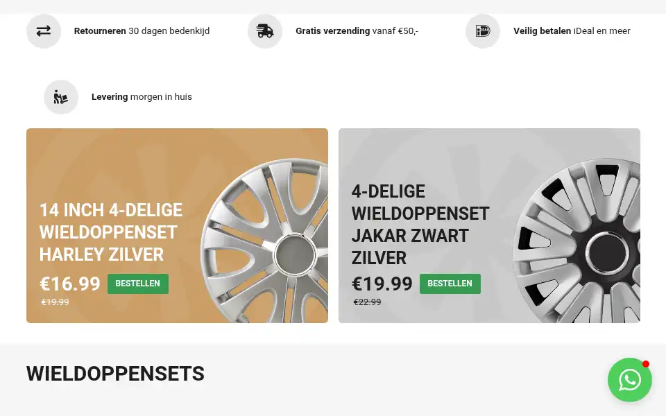 Screenshot of wieldoppenset.nl