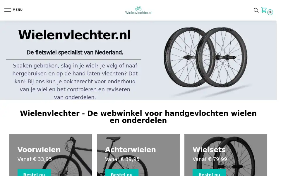 Screenshot of wielenvlechter.nl