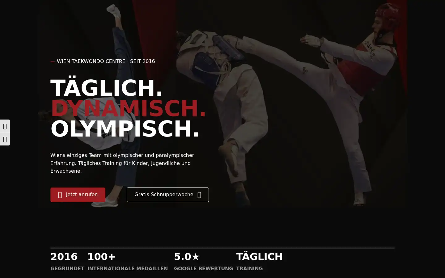 Screenshot of wientaekwondo.com