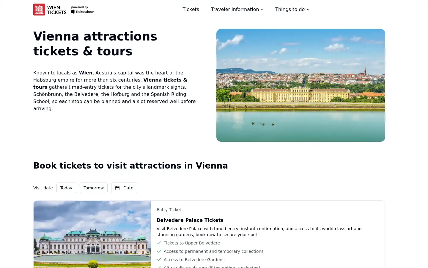 Screenshot of wientickets.org