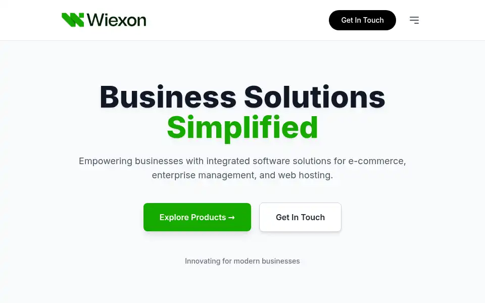 Screenshot of wiexon.com