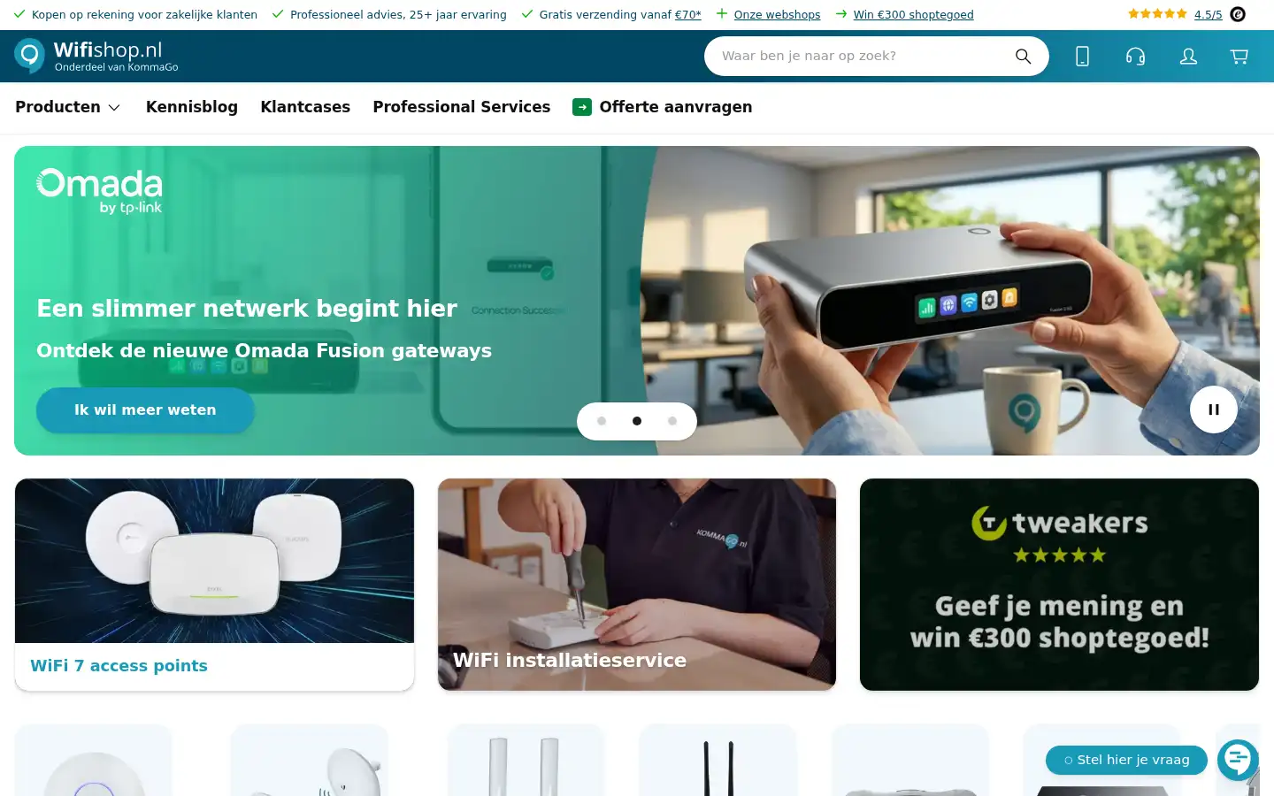 Screenshot of wifishop.nl