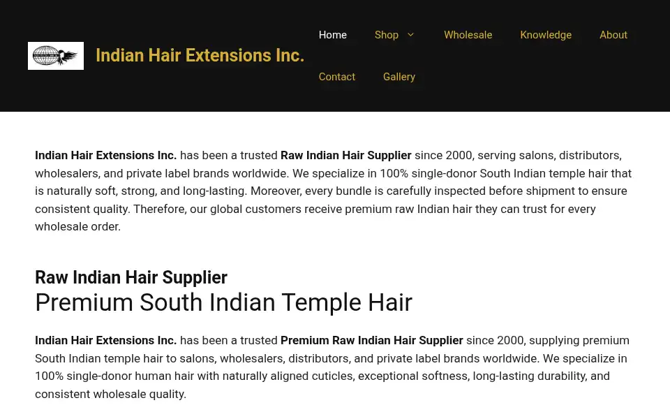 Screenshot of wighairs.com