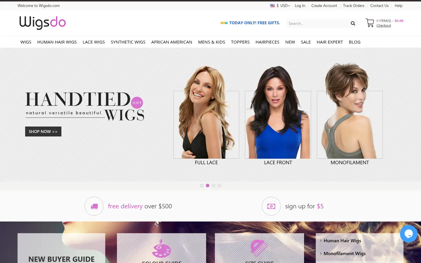 Screenshot of wigsdo.com