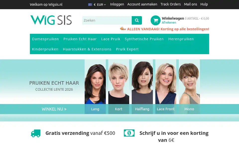 Screenshot of wigsis.nl