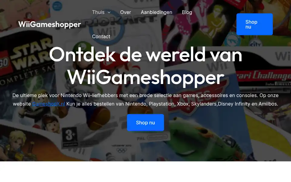 Screenshot of wiigameshopper.nl