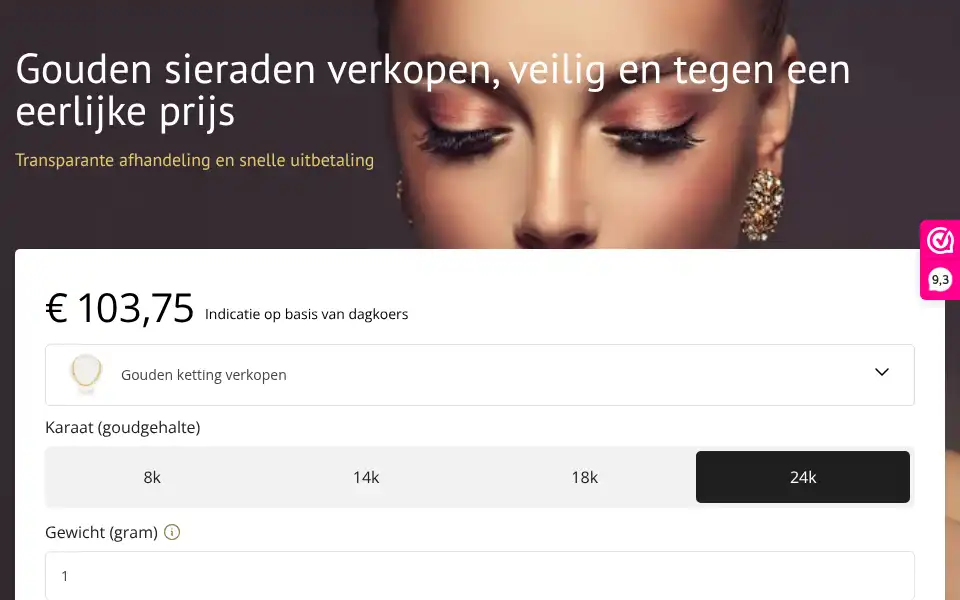 Screenshot of wijkopengoudensieraden.nl