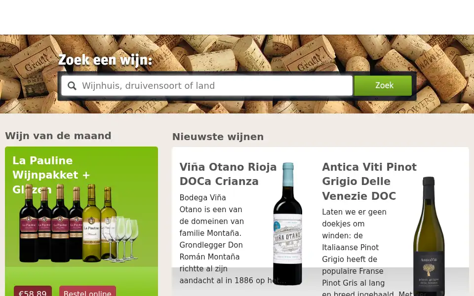 Screenshot of wijnreview.nl
