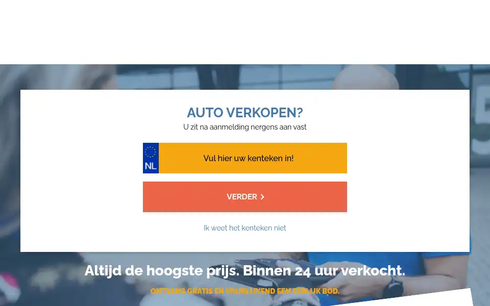 Screenshot of wijverkopenuwautowel.nl
