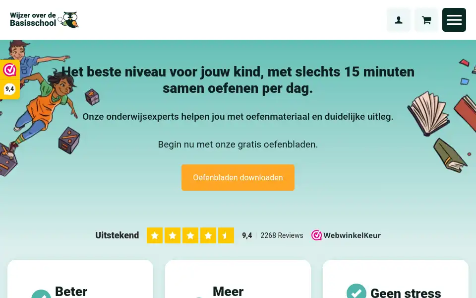 Screenshot of wijzeroverdebasisschool.nl