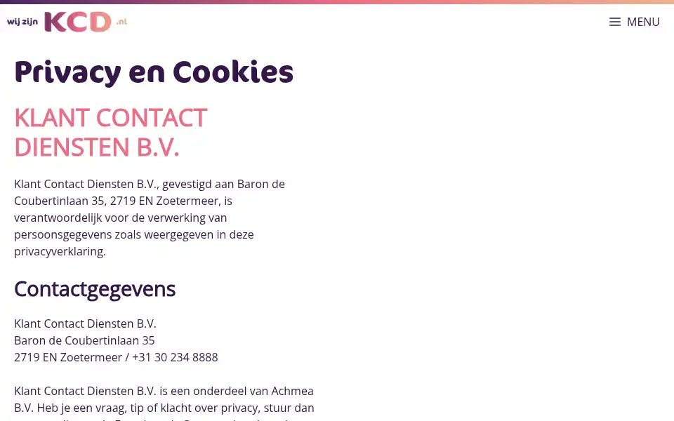 Screenshot of wijzijnkcd.nl