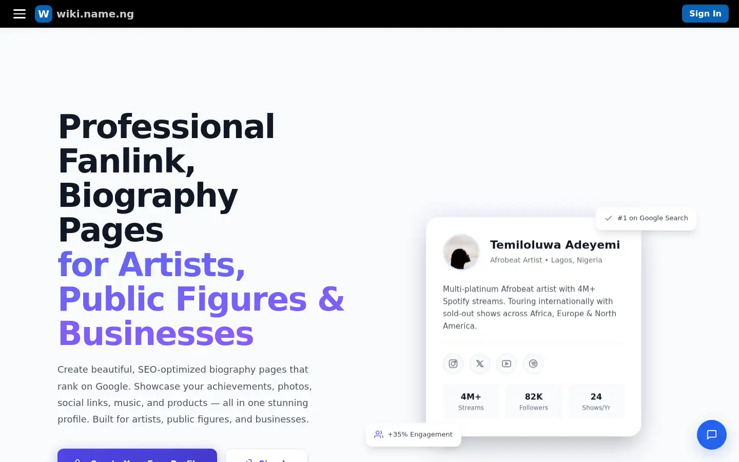 Screenshot of wiki.name.ng