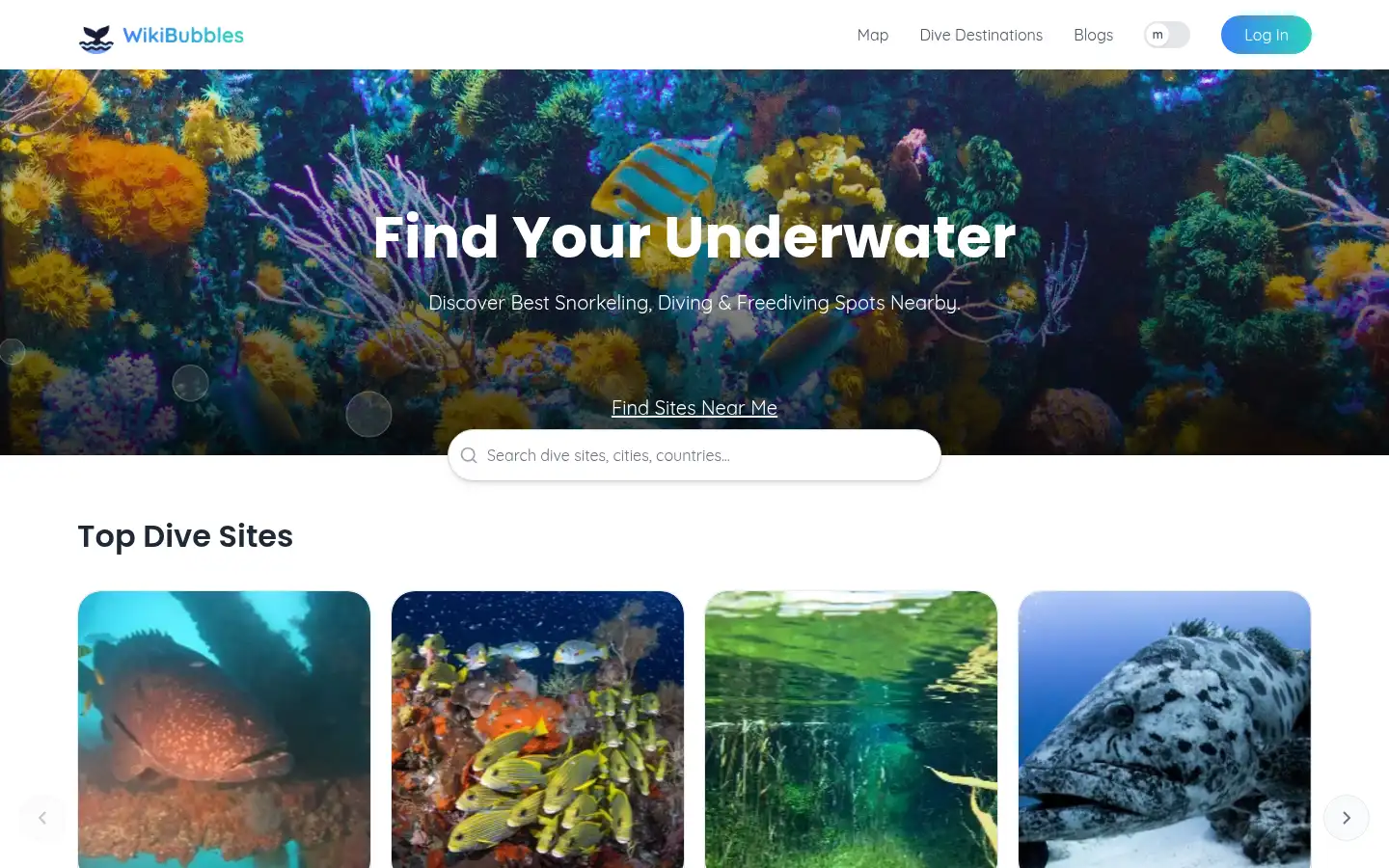 Screenshot of wikibubbles.com