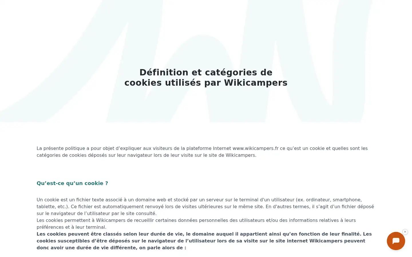Screenshot of wikicampers.fr