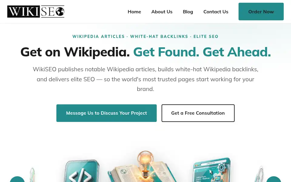 Screenshot of wikiseo.com
