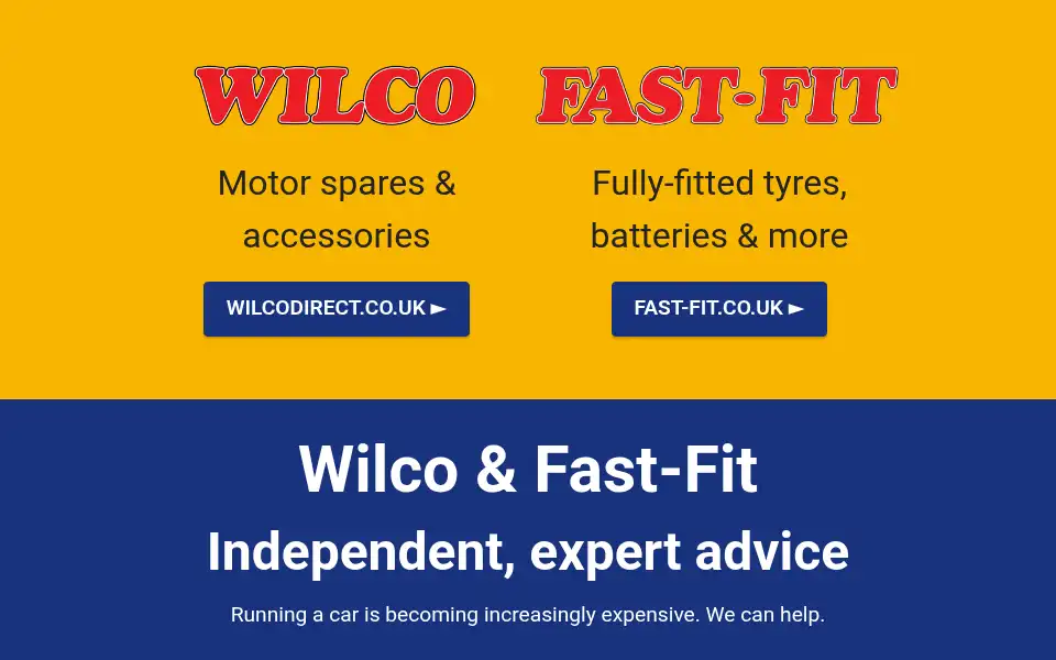 Screenshot of wilco-fastfit.co.uk
