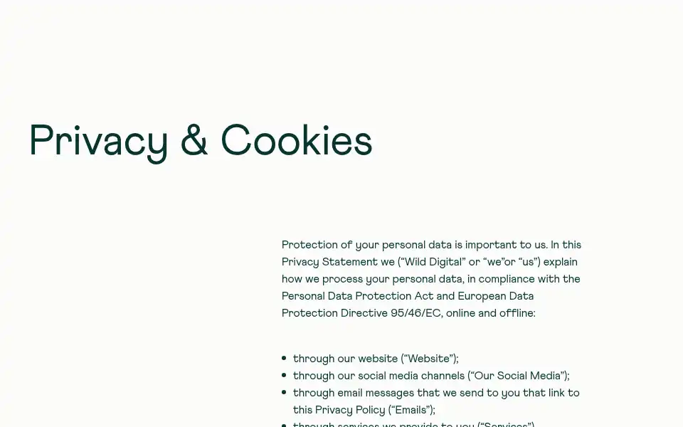 Screenshot of wild-digital.com