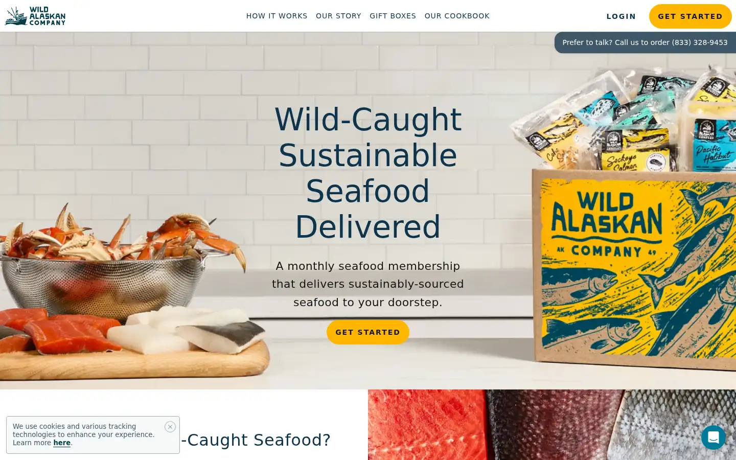 Screenshot of wildalaskancompany.com