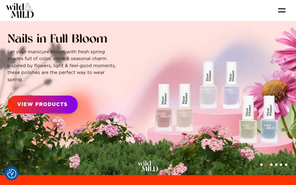 Screenshot of wildandmild.eu