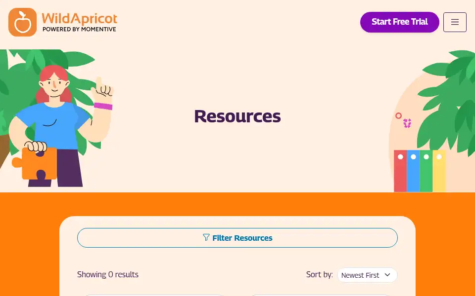 Screenshot of wildapricot.com