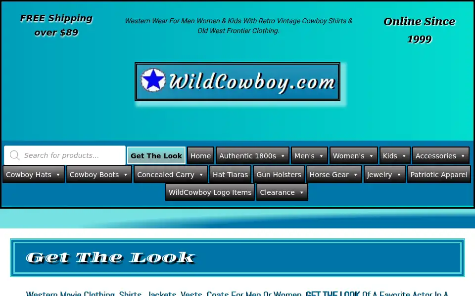 Screenshot of wildcowboy.com
