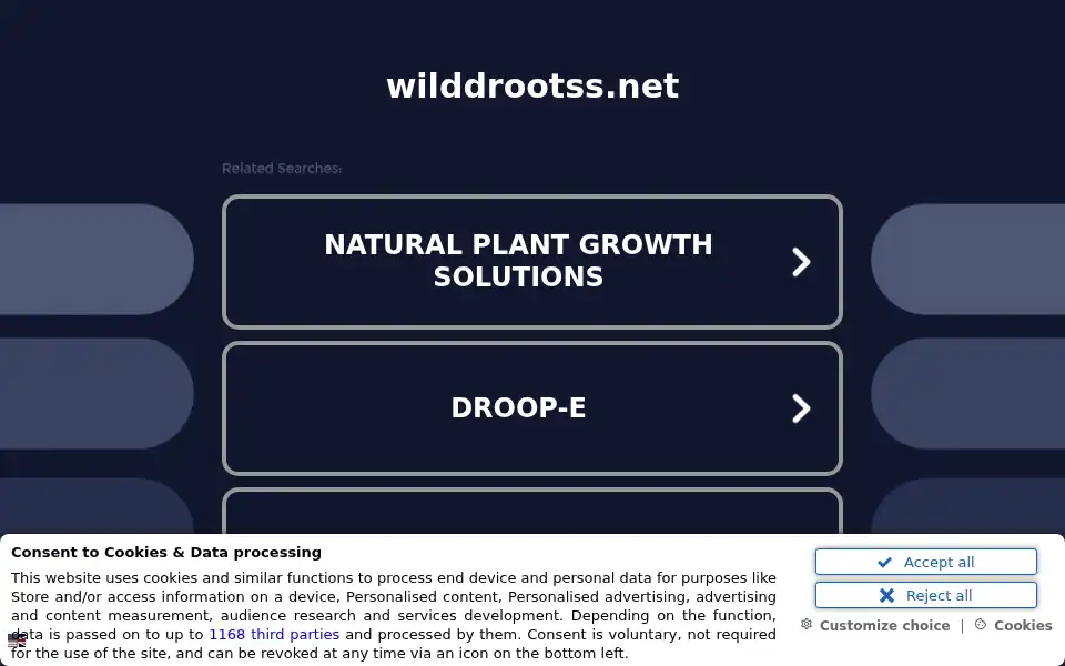 Screenshot of wilddrootss.net