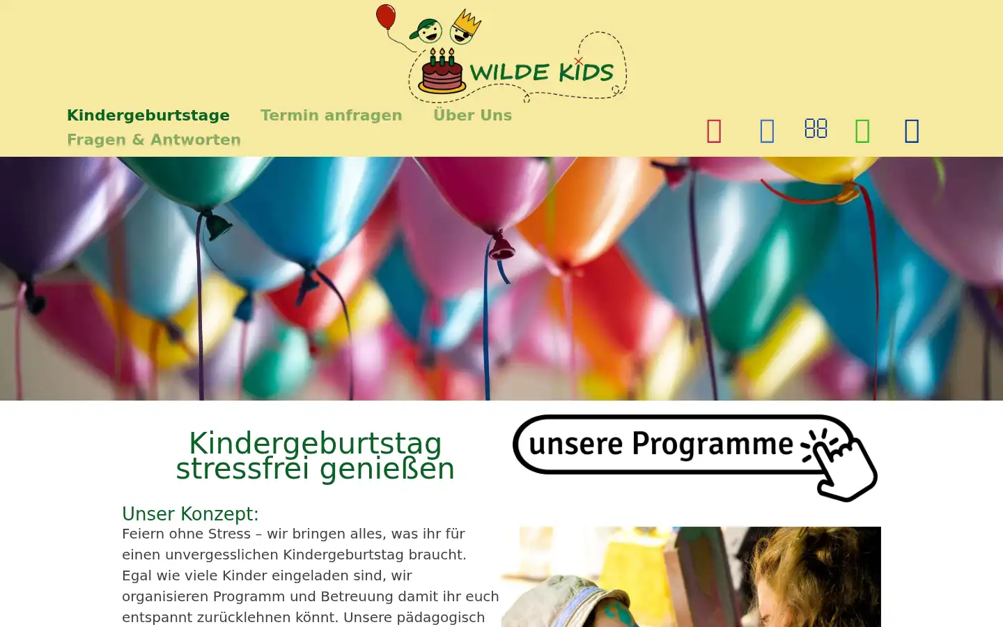 Screenshot of wilde-kids.de