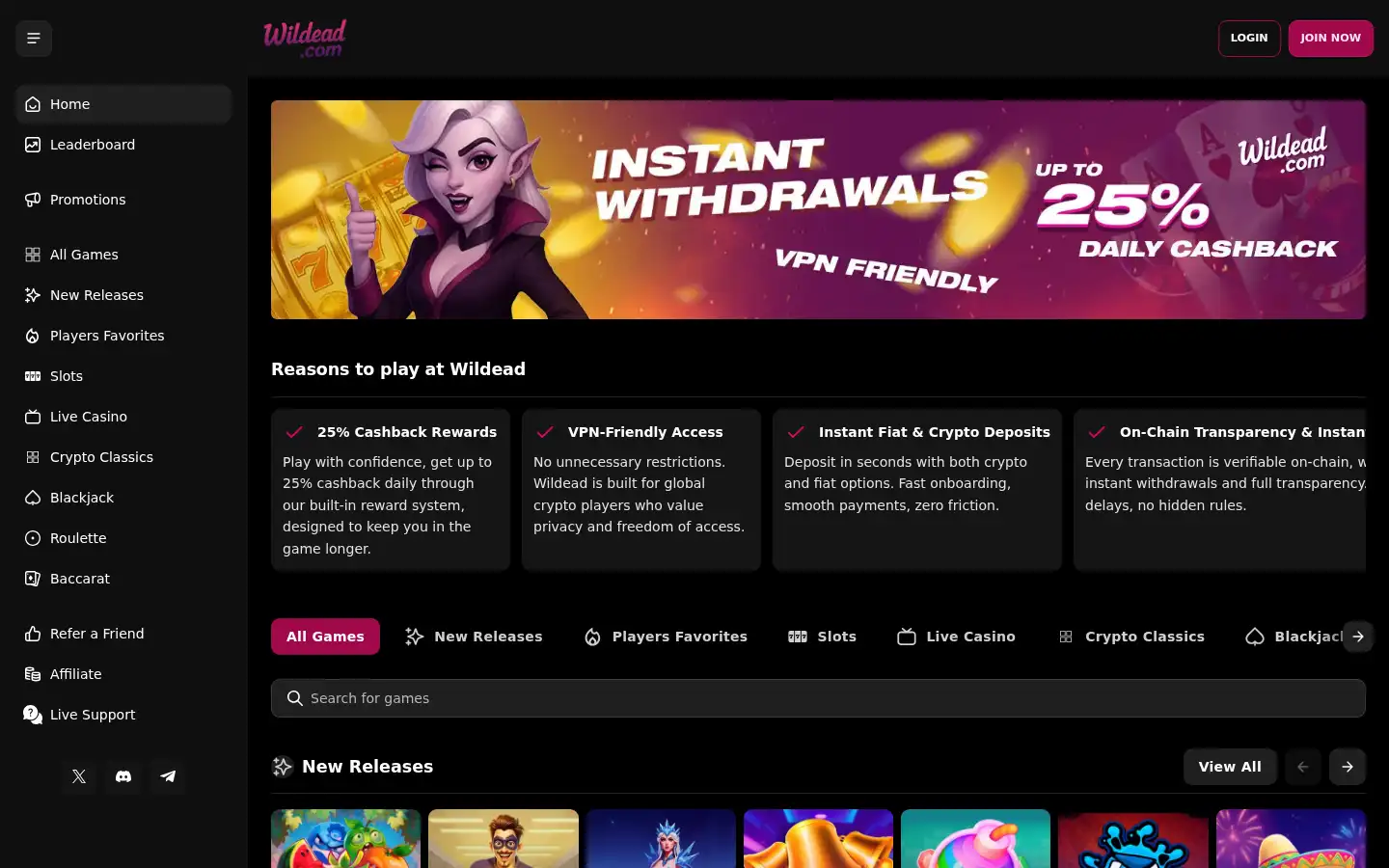 Screenshot of wildead.com