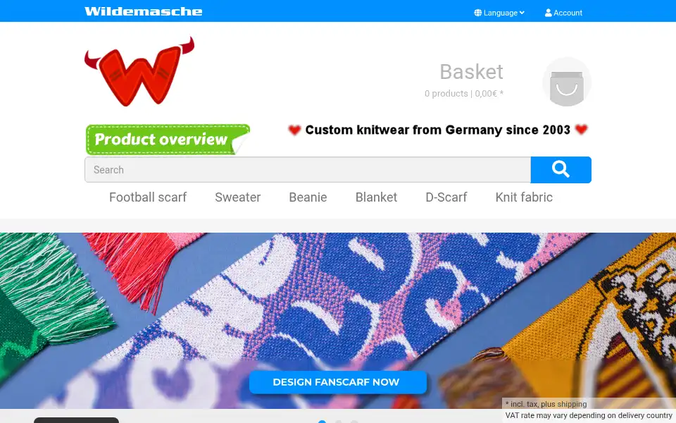 Screenshot of wildemasche.com