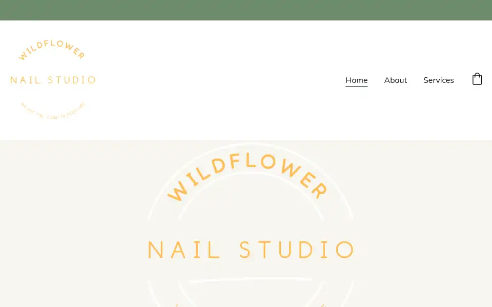Screenshot of wildflowernailstudio.com