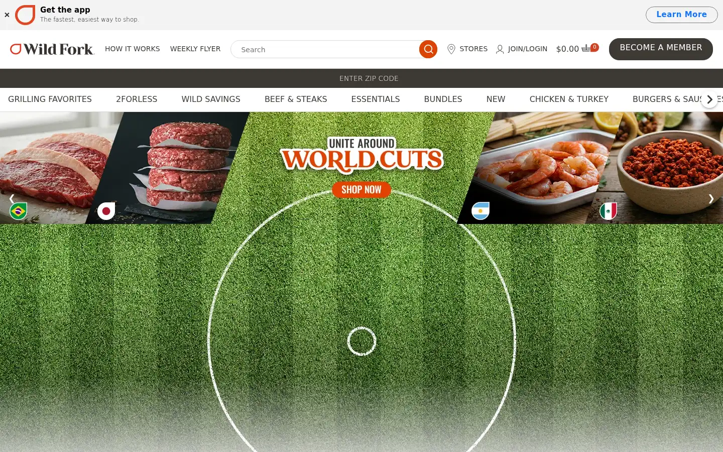 Screenshot of wildforkfoods.com