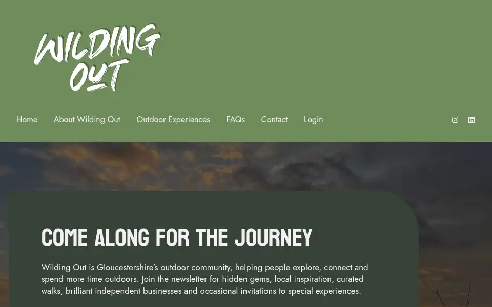 Screenshot of wildingout.co.uk