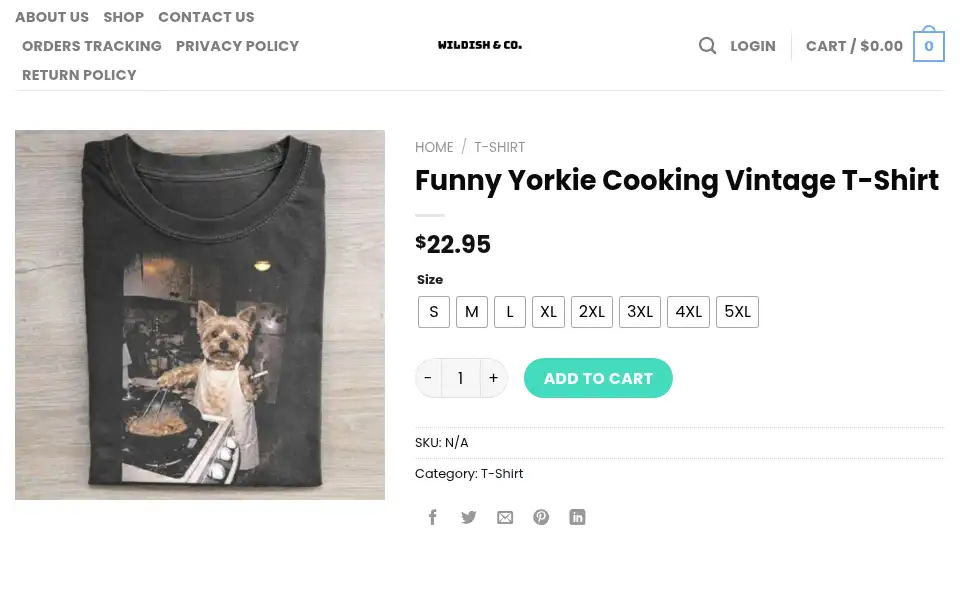 Screenshot of wildishandco.com