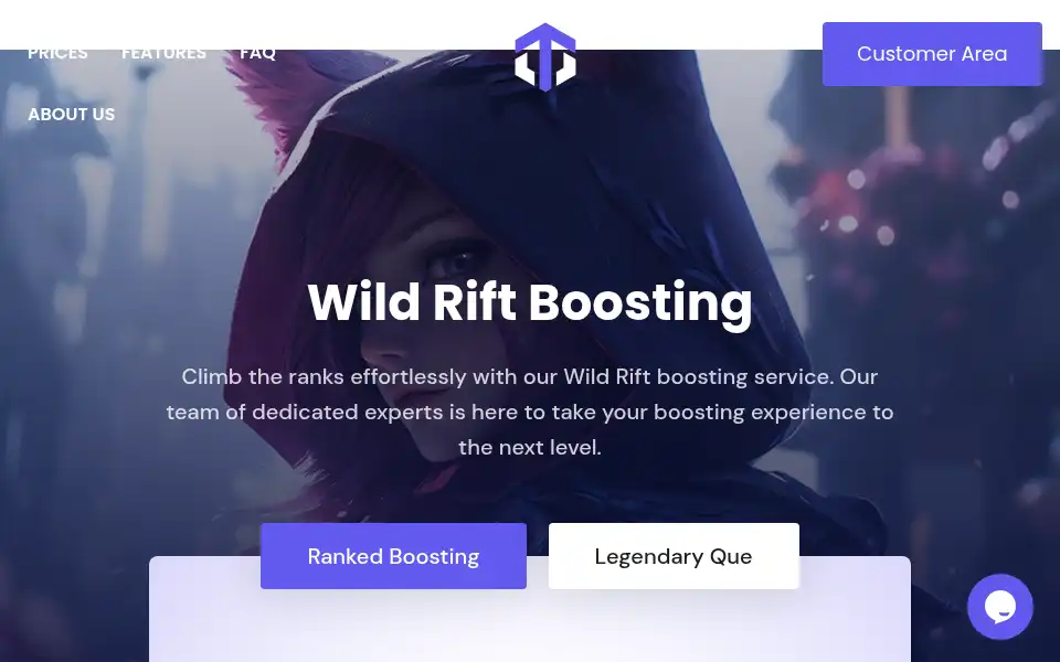 Screenshot of wildriftboosting.com