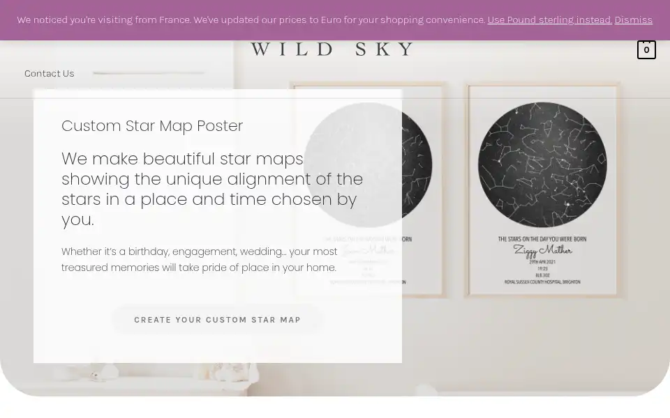 Screenshot of wildskyclub.com