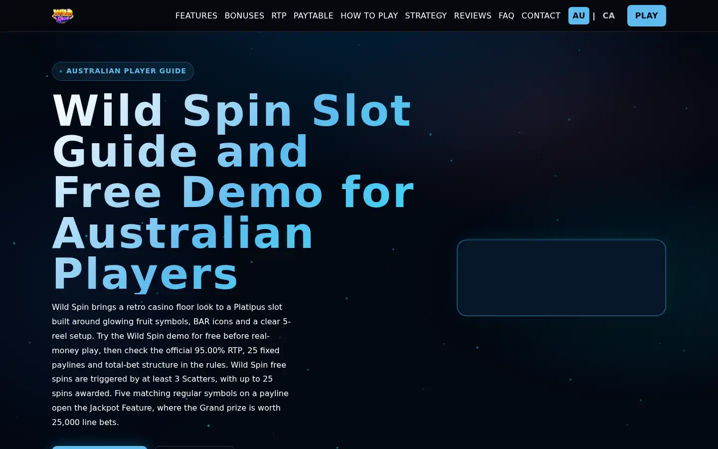Screenshot of wildspinslot.com