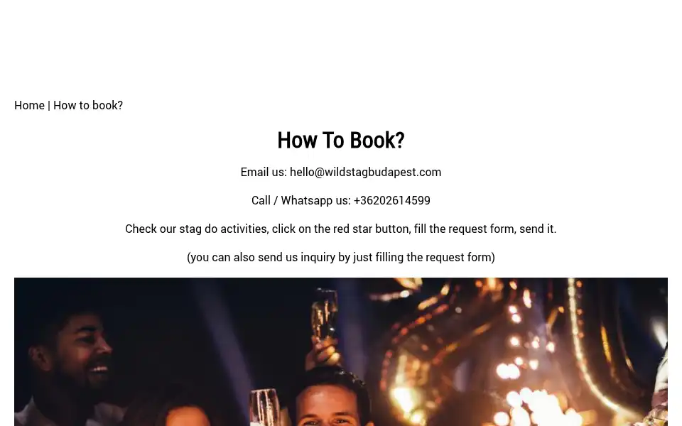 Screenshot of wildstagbudapest.com