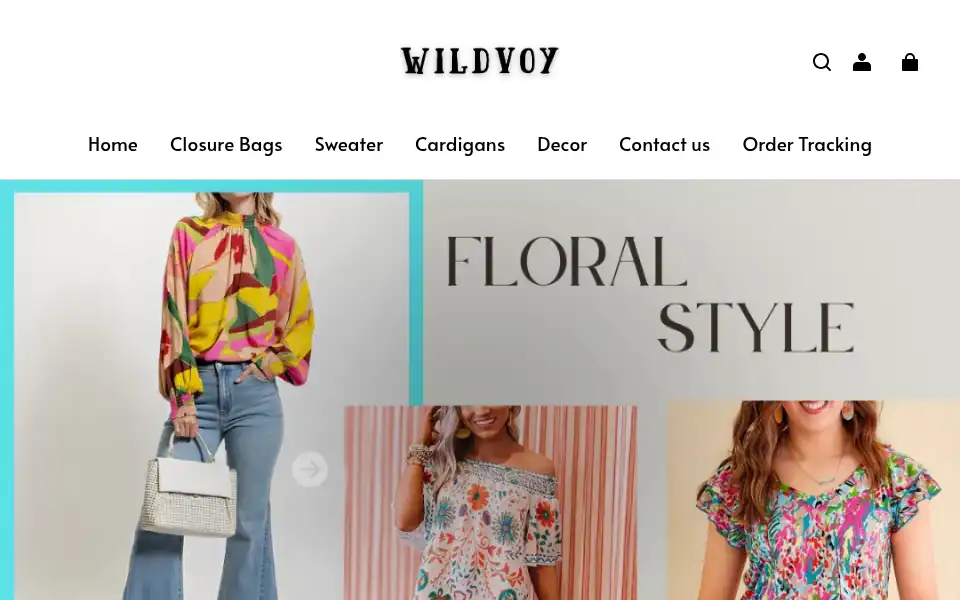 Screenshot of wildvoy.com