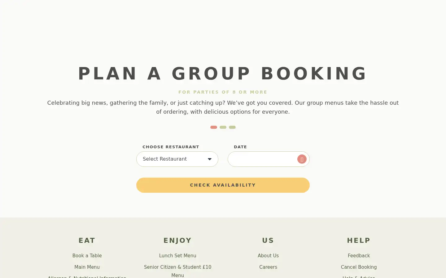 Screenshot of wildwoodrestaurants.co.uk