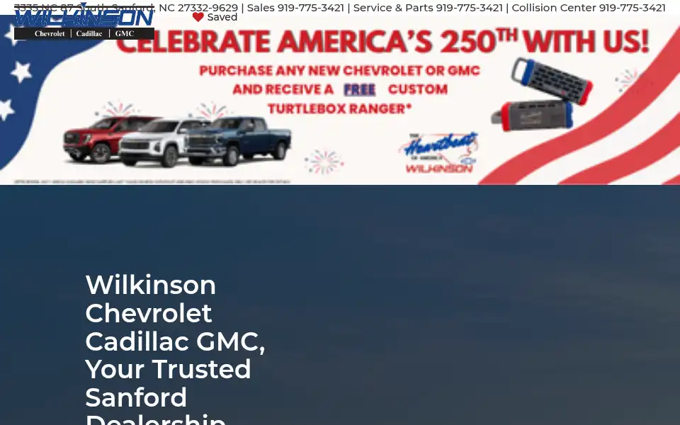 Screenshot of wilkinsoncars.com
