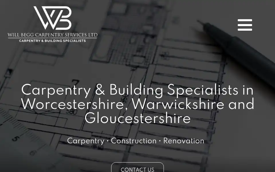 Screenshot of willbeggcarpentryservices.com